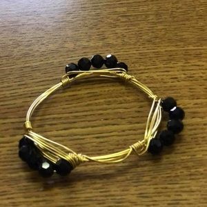 bourbon & boweties inspired wire wrapped bracelet